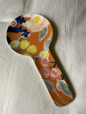 🌸 Anthropologie Floral Spoon Rest